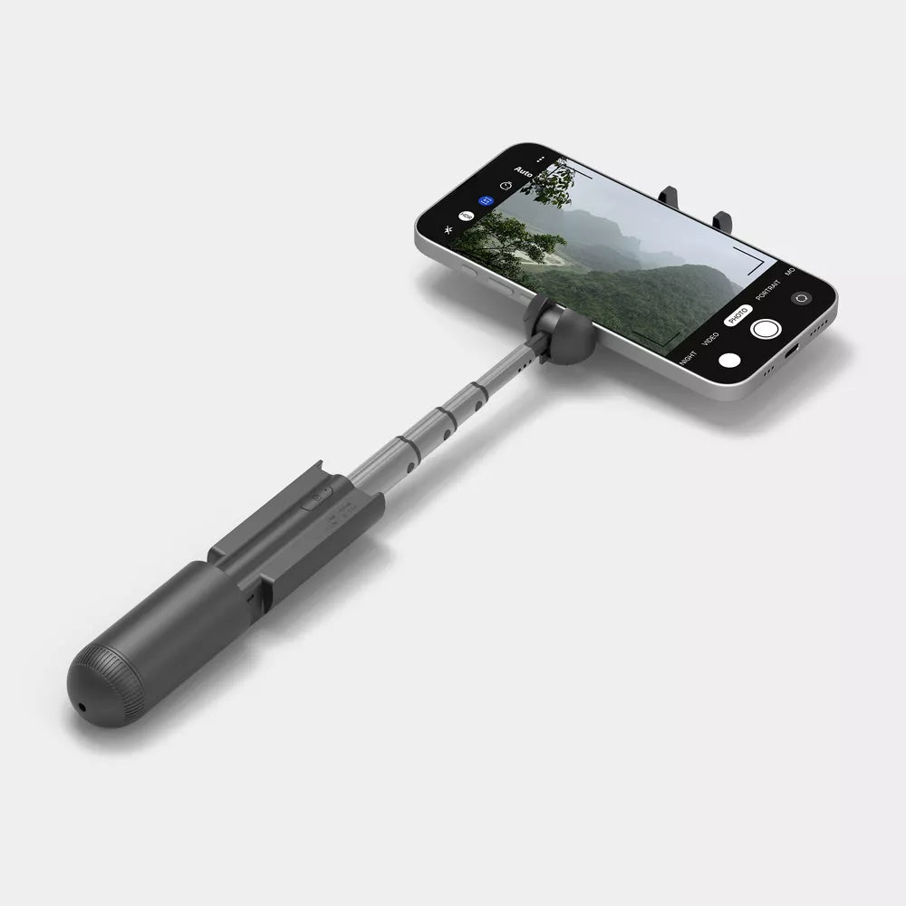 Compact Extendable Selfie Stick with Bluetooth Remote for Smartphones